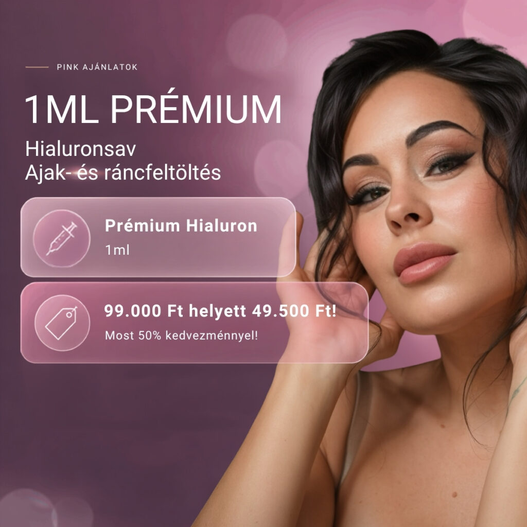 1ml Prémium Hialuron -50% kedvezmény